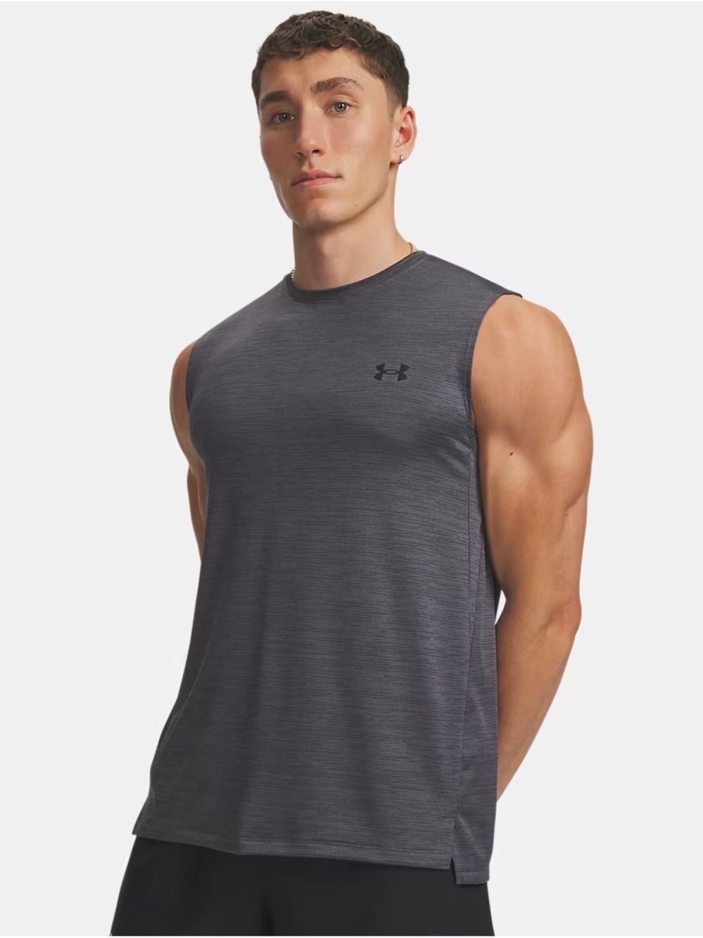 Under Armour Men's Sleeveless Training Tank Top - Charcoal Gray